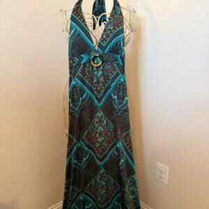 Ruby Rox Vintage Y2K Boho Paisley Maxi Dress S